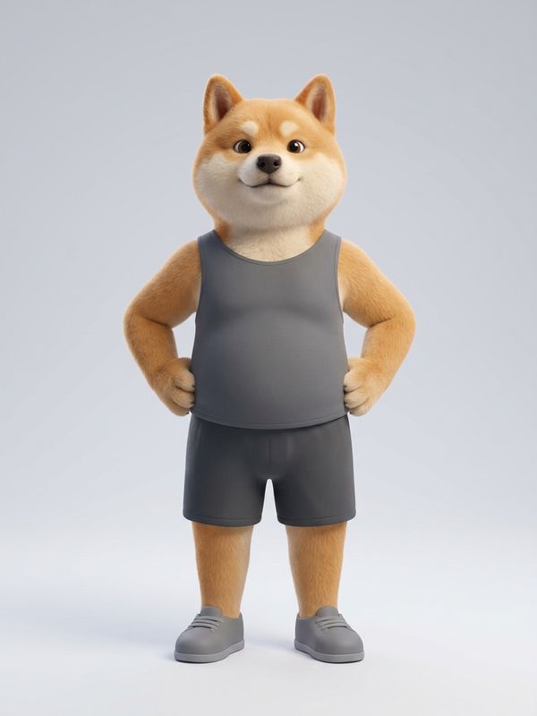 柴犬型の獣人のイラスト